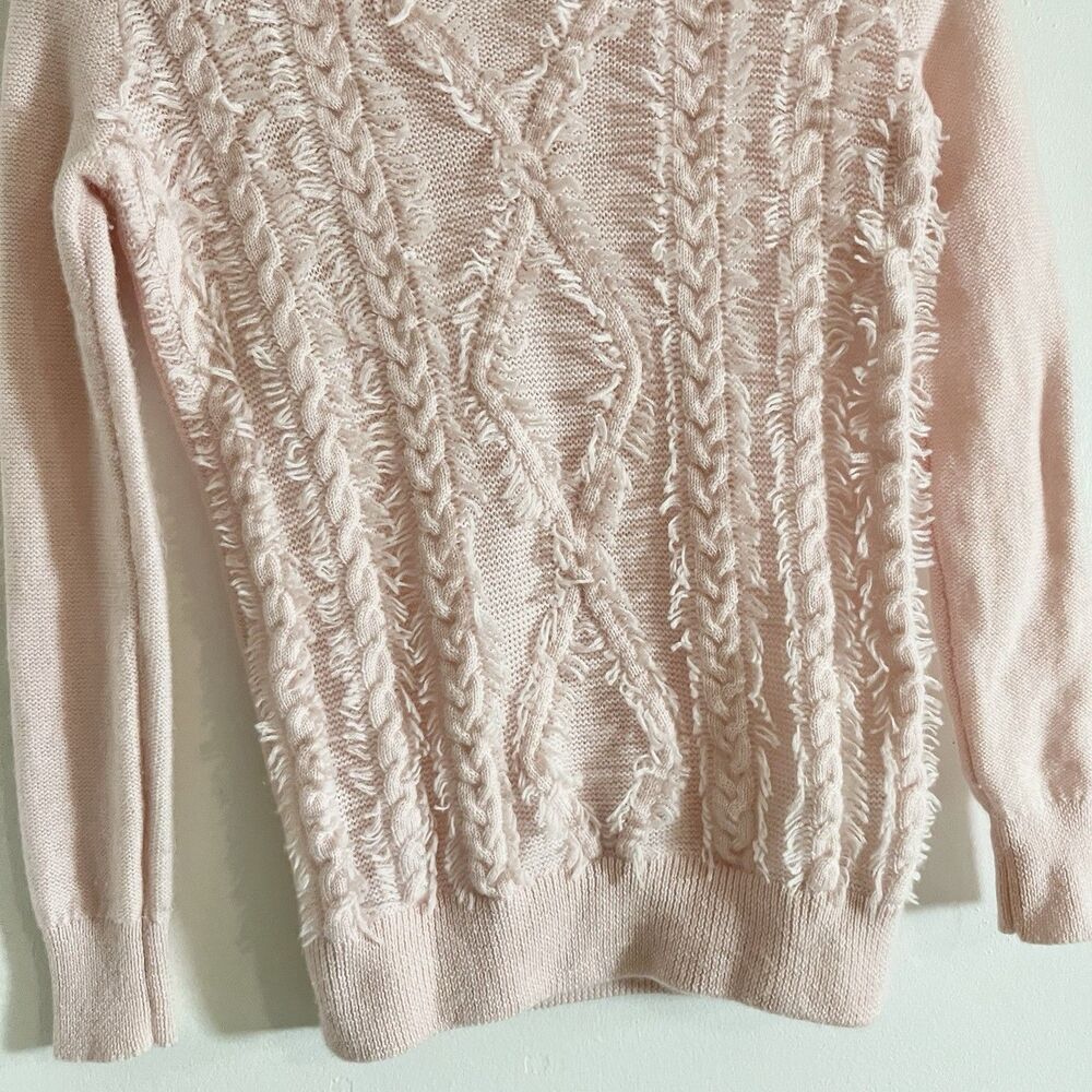J. Crew 100% Merino Wool Dusty Rose Pink Knit Crewneck Sweater Size XXS - Picture 6 of 9